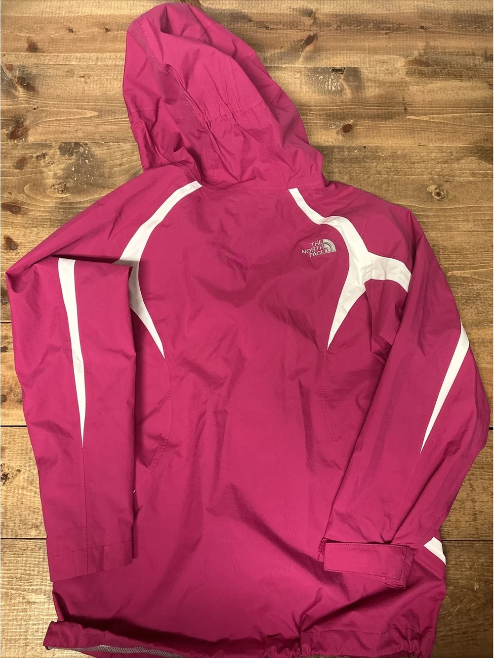 The North Face Girls Windbreak  L(14-16) Jacket Fuchsia Hooded Zip Mesh Lined